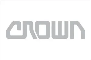 Crown logo and illustration on a white background