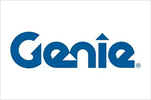 Genie logo and illustration on a white background